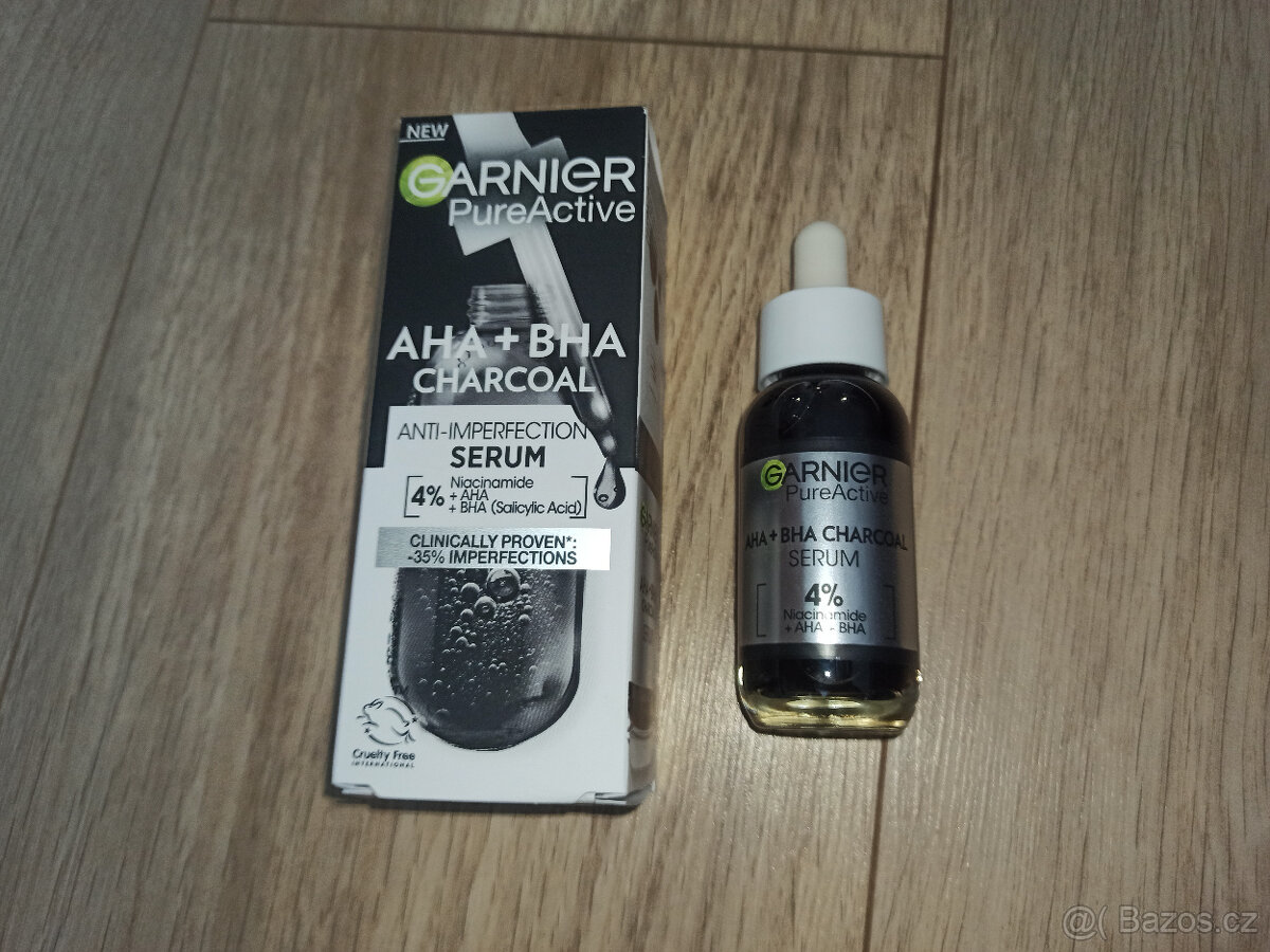 Garnier Pure Active AHA + BHA Charcoal Sérum