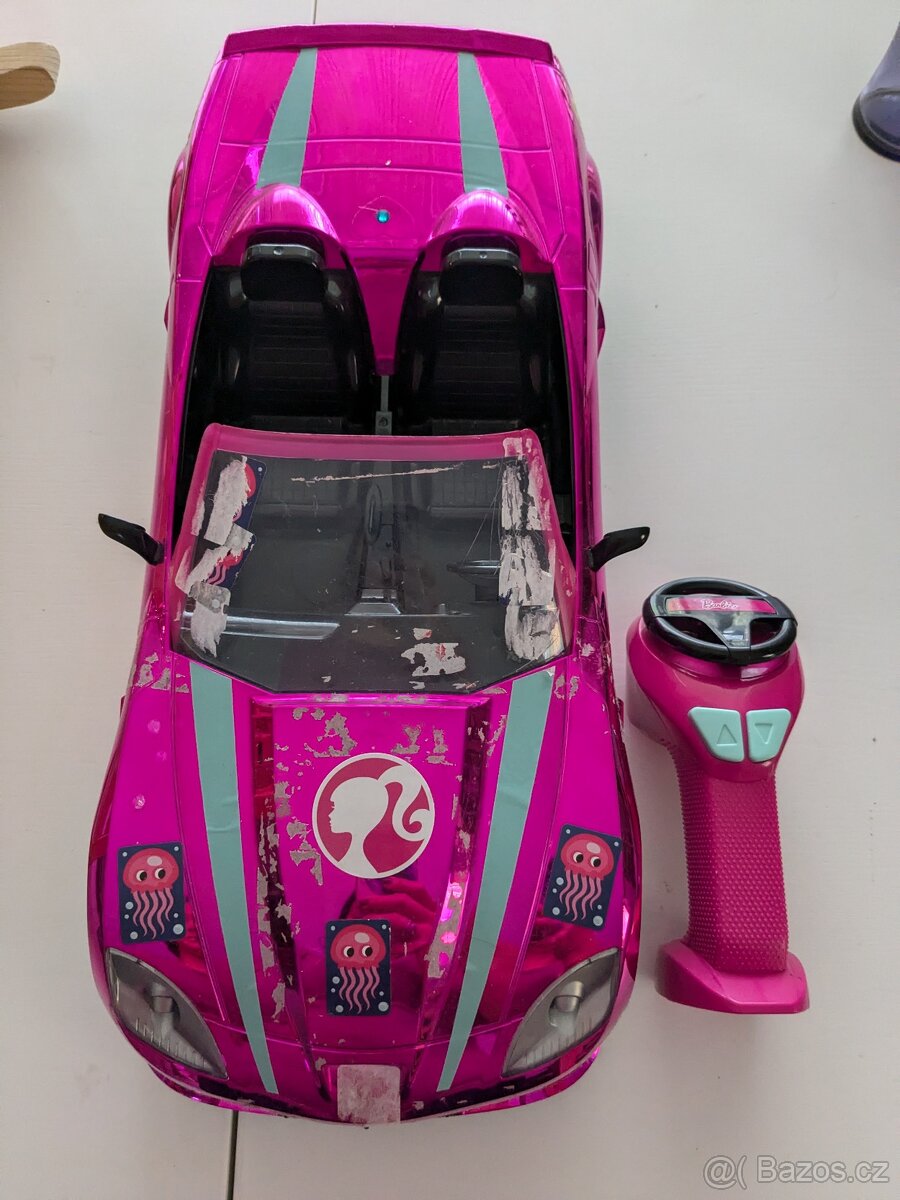 Barbie auto na dálkové ovládání