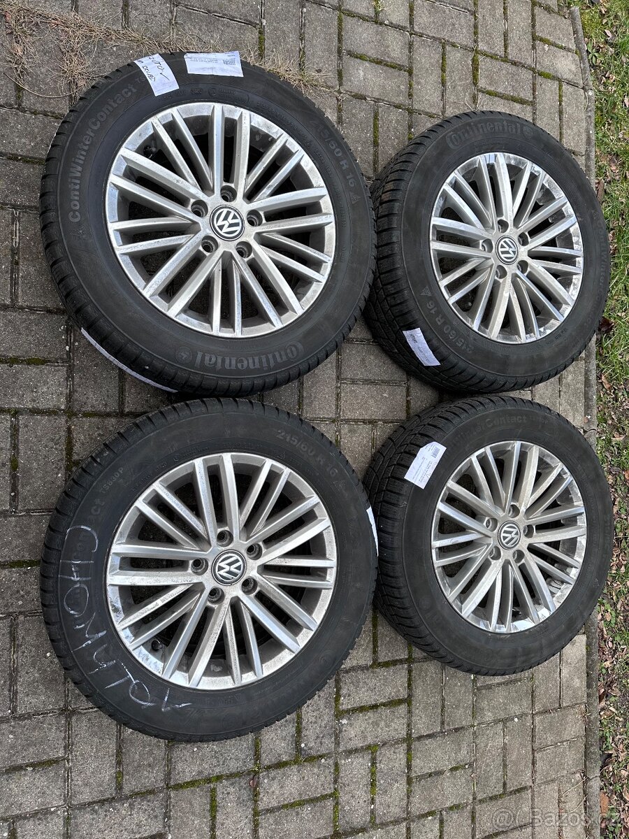 ZIMNÍ PNEU s ALU disky 16 VW 5x112