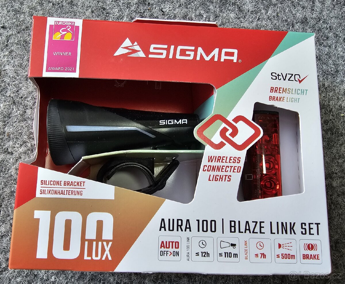 Světla Sigma Aura 100-Blaze link,Universal držák SP connect