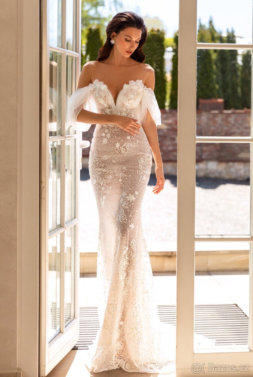 Luxusní nenošené svatební šaty, Aneis, S/M - 38/40 EU