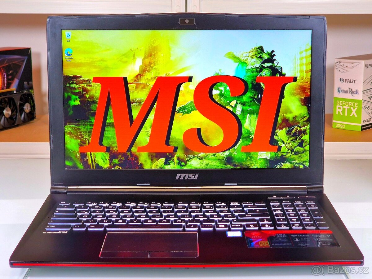 Herní notebook MSI LEOPARD | i7-7700HQ | GTX 1050 | 16GB