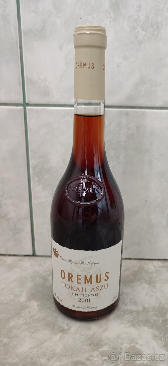 OREMUS TOKAJI ASZÚ 5 PUTTONYOS 2001 MAĎARSKO 500 ml