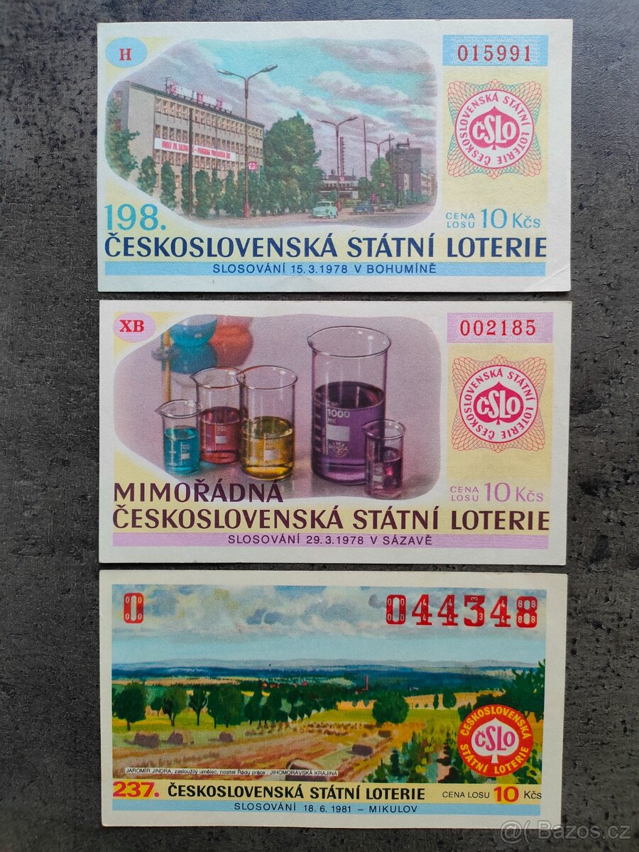 Losy Československé státní loterie 1978, 1981