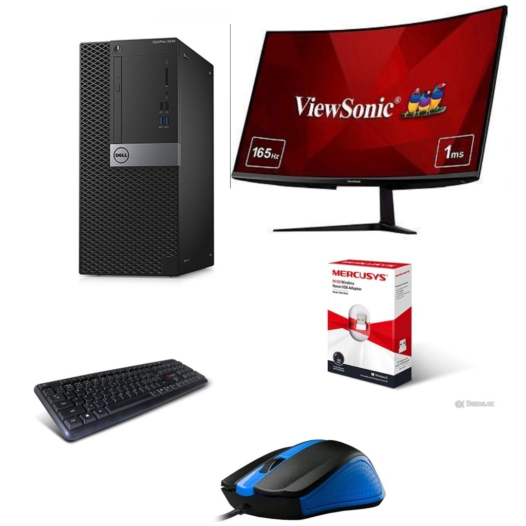 SET DELL 7040,i5 6500,16GB DDR4,SSD,HDD,mon.24,záruka