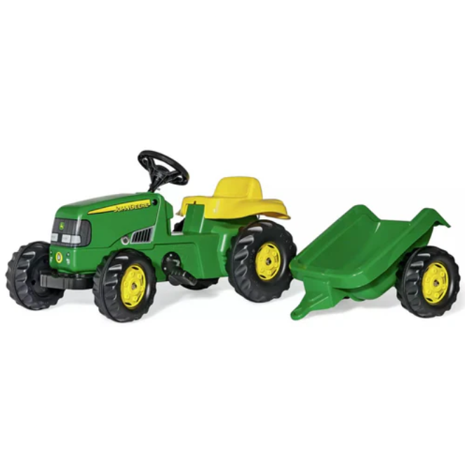 Šlapací John Deere Traktor & Přívěs - Rolly Toys