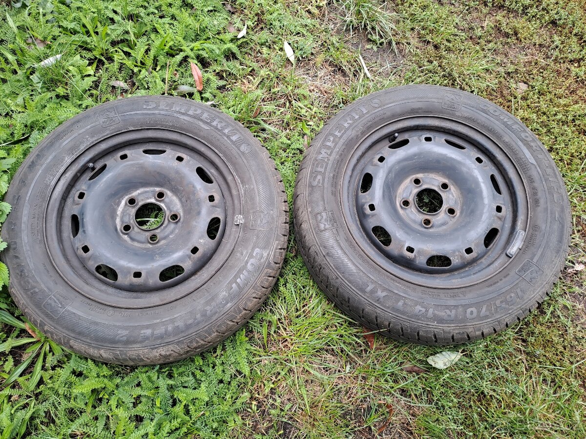 2x letní kola Škoda Fabia 165/70 R14