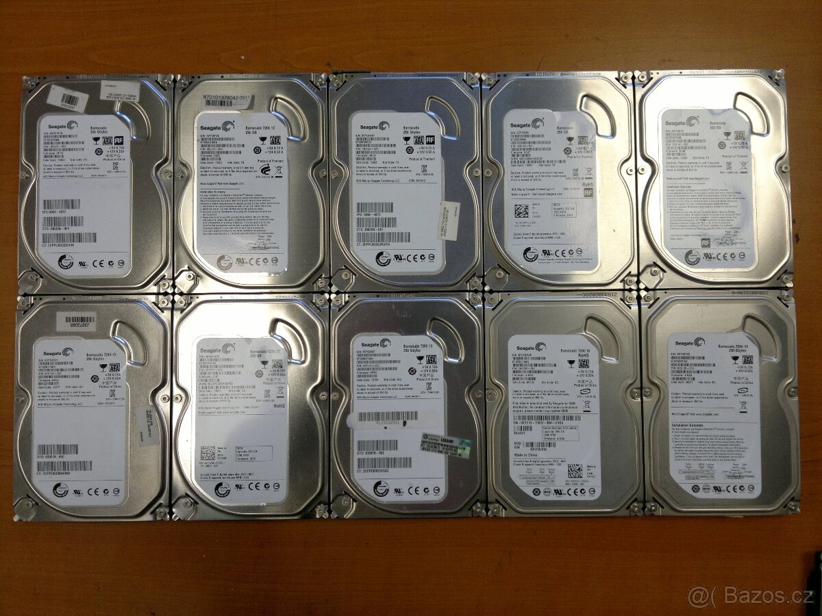 Pevné disky (HDD) Seagate 250Gb SATA, 3.5".