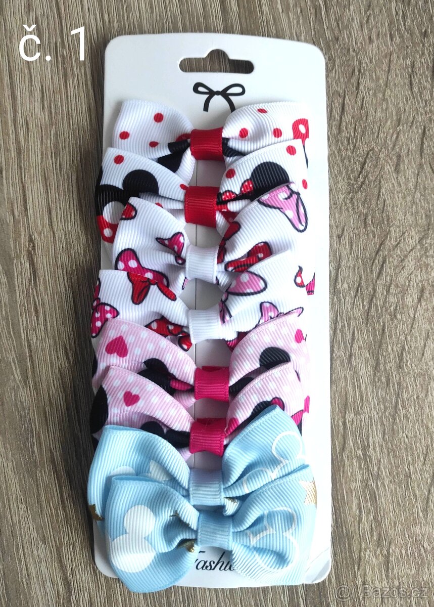 Sponky do vlasů Minnie Mouse, nové