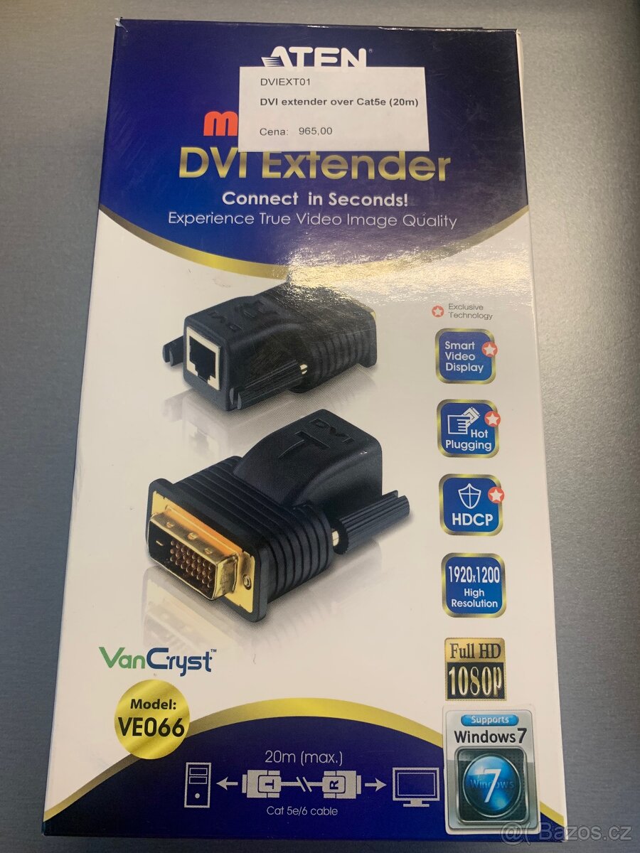 DVI exteder over Cat. 5e cable