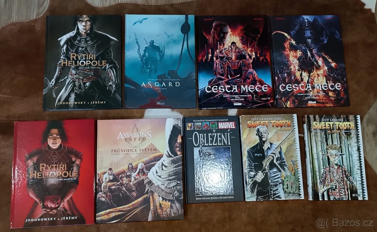 Artbook, komiks (L. Royo, Frazetta, Jodorowsky, Mlsoun aj.)