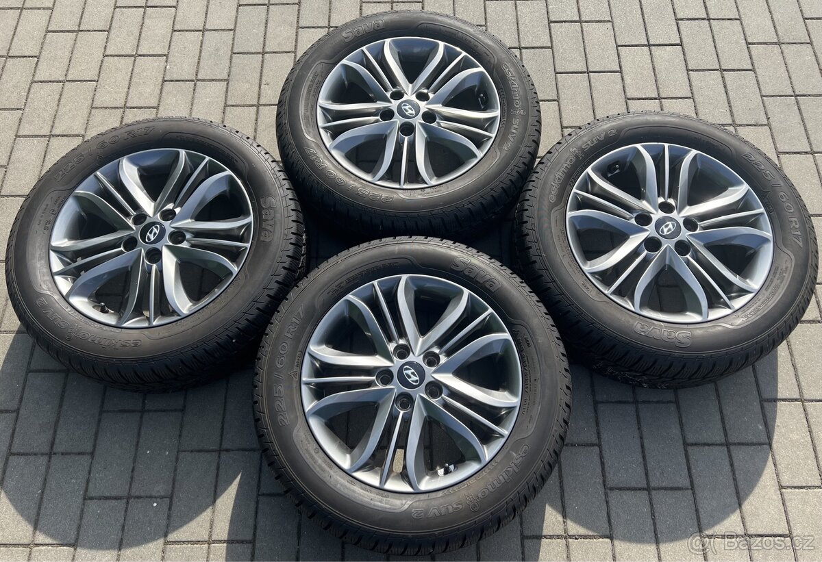 Hyundai Tucson - 17" alu + zimní 225/60 R17 Sava 8mm