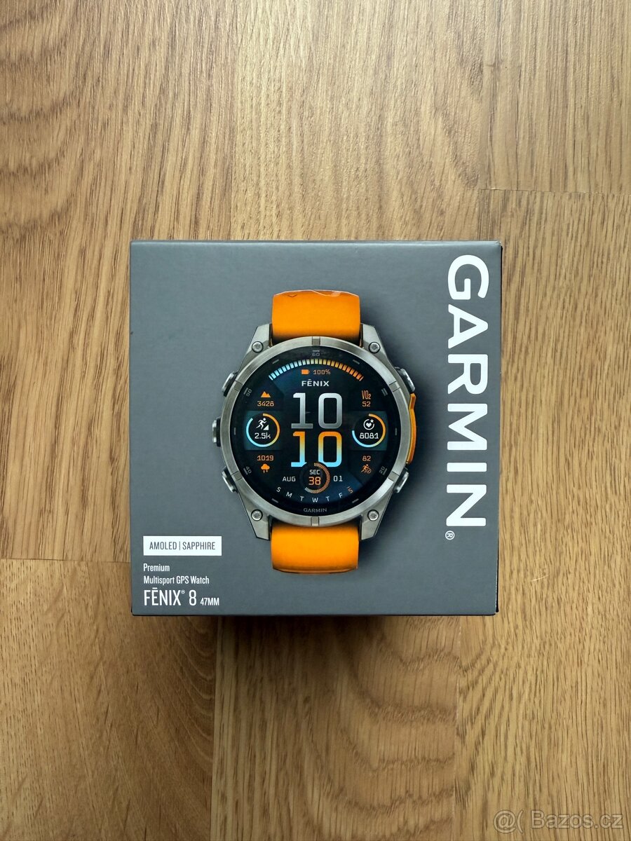 Garmin Fenix 8 - 47 mm - Sapphire titan / Amoled