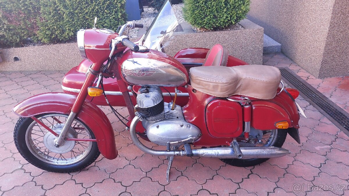 Jawa 350/354-06 kývačka rok 63+ sidecar