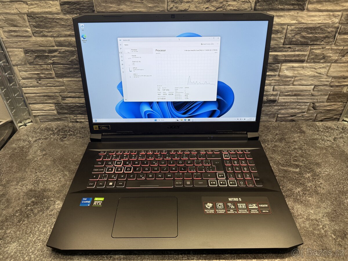 Acer Nitro 5 17" i5 11400H 16GB RTX 3060