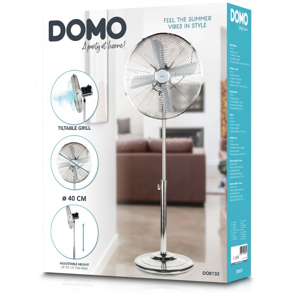 Stojanový ventilátor kovový Domo DO8132 - NOVÝ