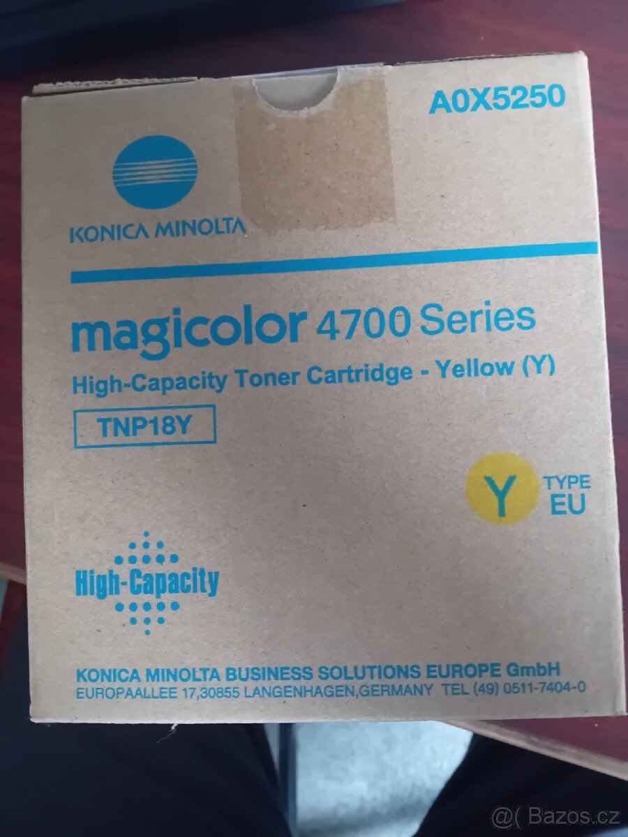 Konica Minolta originální toner A0X5250, TNP18, yellow, 6000