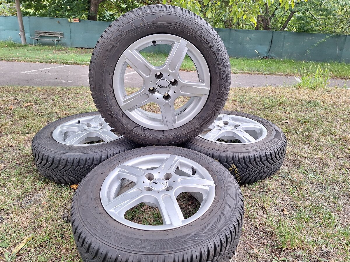 alu kola 4x100 R15 Renault Dacia zimní pneu 185/65/15