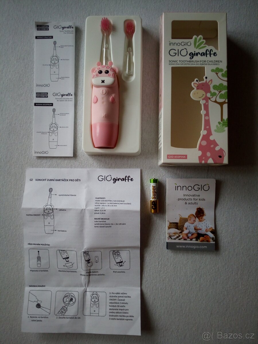 Kartáček GIO giraffe Sonic Toothbrush