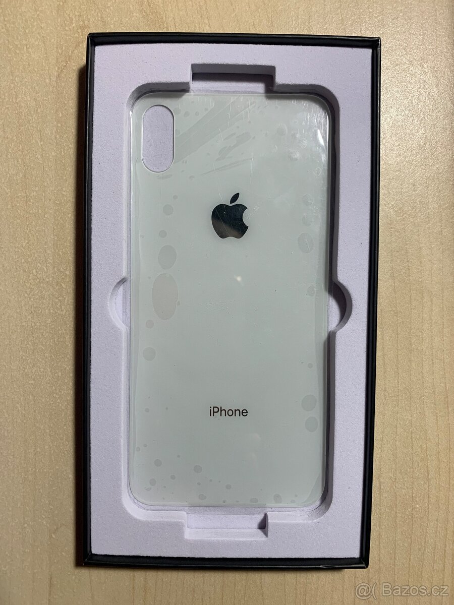 iPhone XS Max White zadní sklo housingu