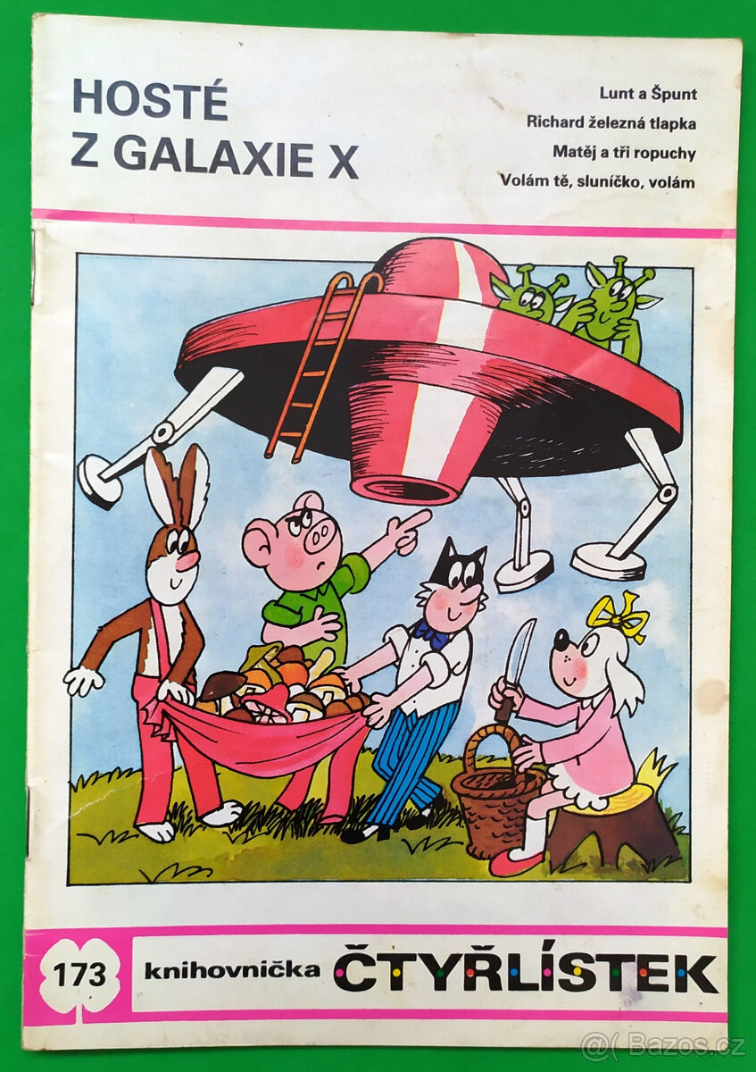 ČTYŘLÍSTEK č. 173/1990 HOSTÉ Z GALAXIE X hledaný