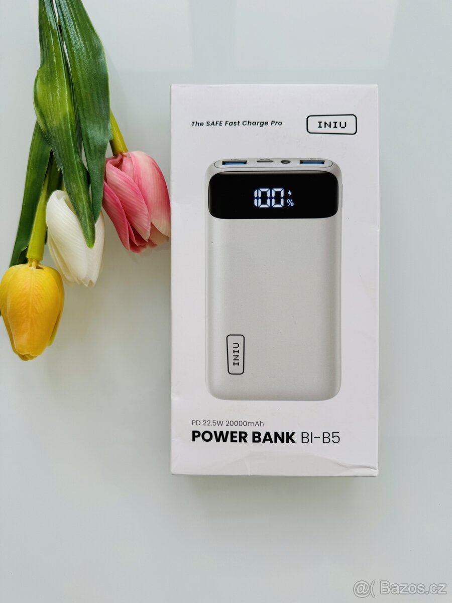 INIU powerbanka 20000mAh 22,5W PD