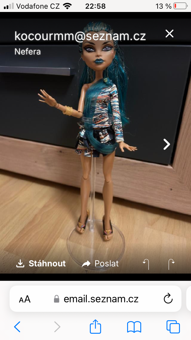 Panenka monster high Mattel