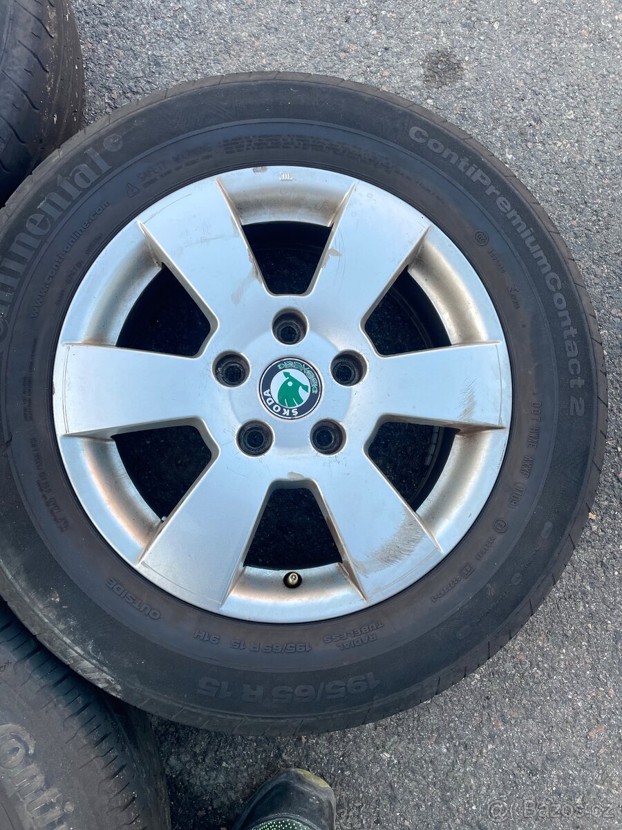 Alu kola 5x112 originál Škoda octavia