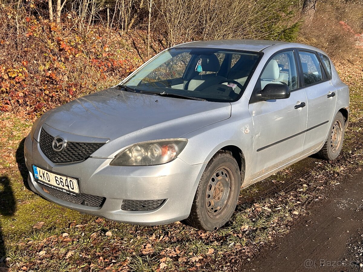 Mazda 3 1,4i 62kW, r.v. 2005