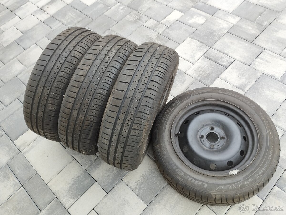 Sada disků 6Jx15 4x100 ET43 s PNEU 185/65 R15 88T