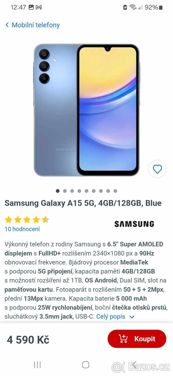 Samsung Galaxy A15 5g 128GB