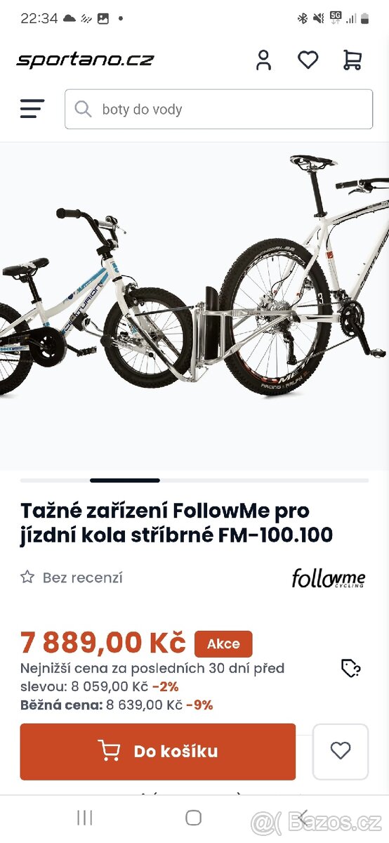 Tažné zařízení na kolo FollowMe