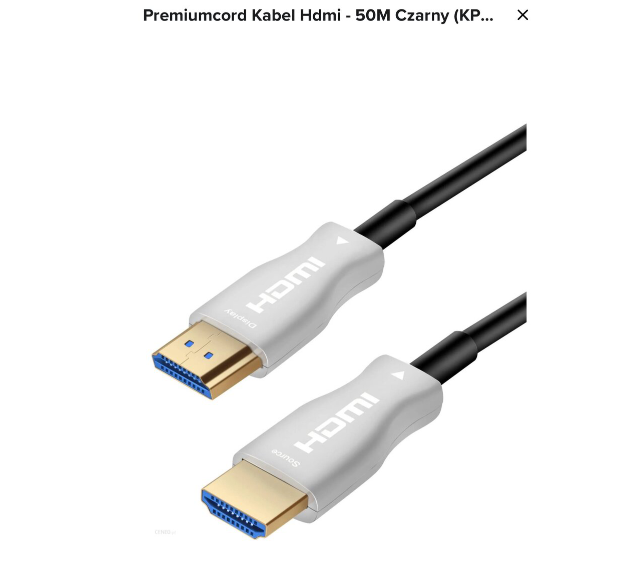 PremiumCord optický kabel fiber HDMI 2.0 50 metru