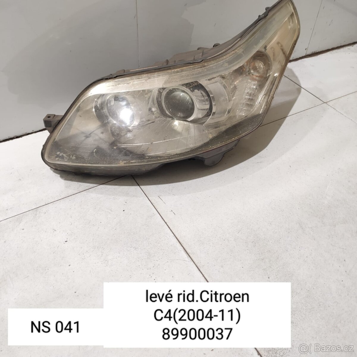 LEVÉ SVĚTLO CITROEN C4  originální  KOD: 89900037 model 2004