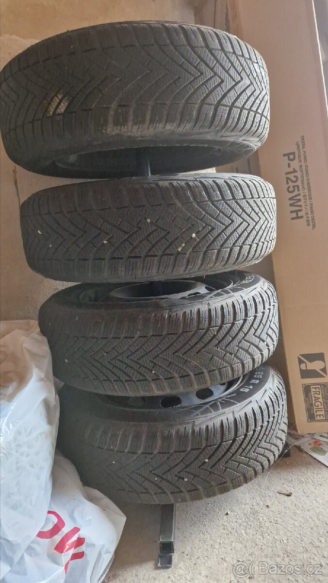 5x100 R15 195/65 ET38 DOT 3222, Vredestain wintrac