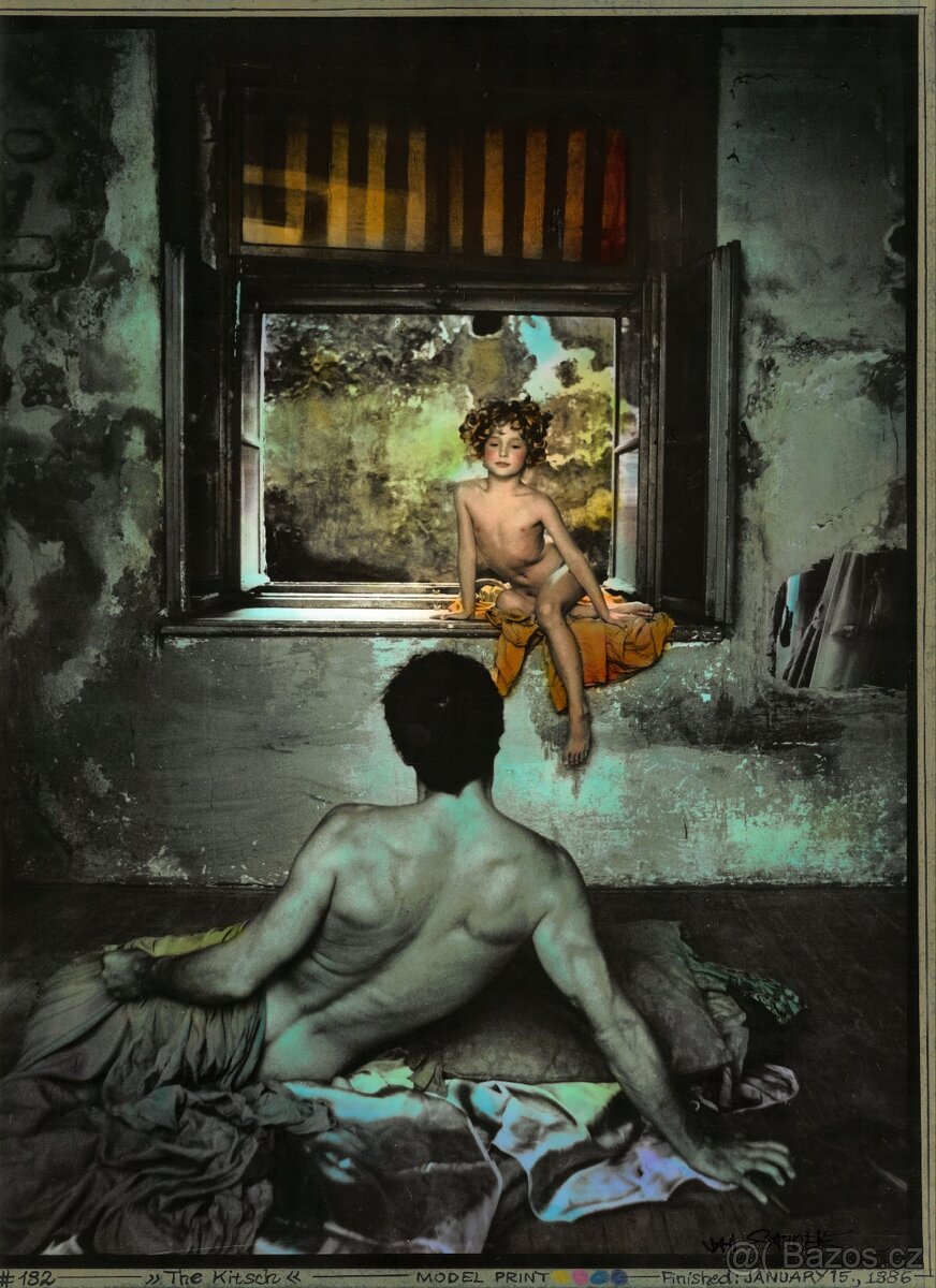 Jan Saudek - The Kitsch - originální kolorovaná fotografie