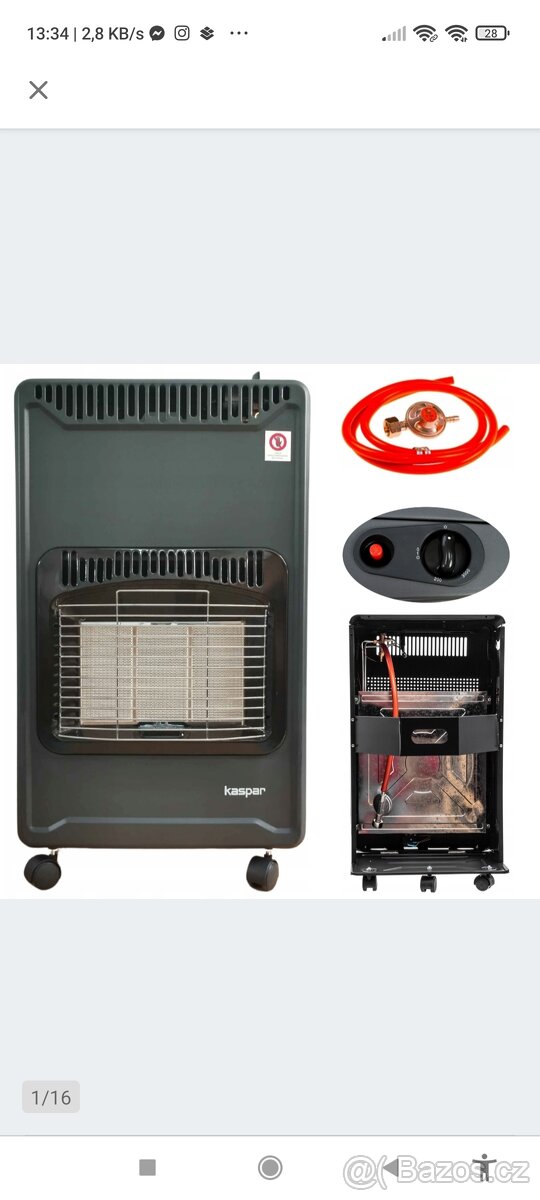 Plynová kamna Na 10kg láhev +1x prázdná+1x plná