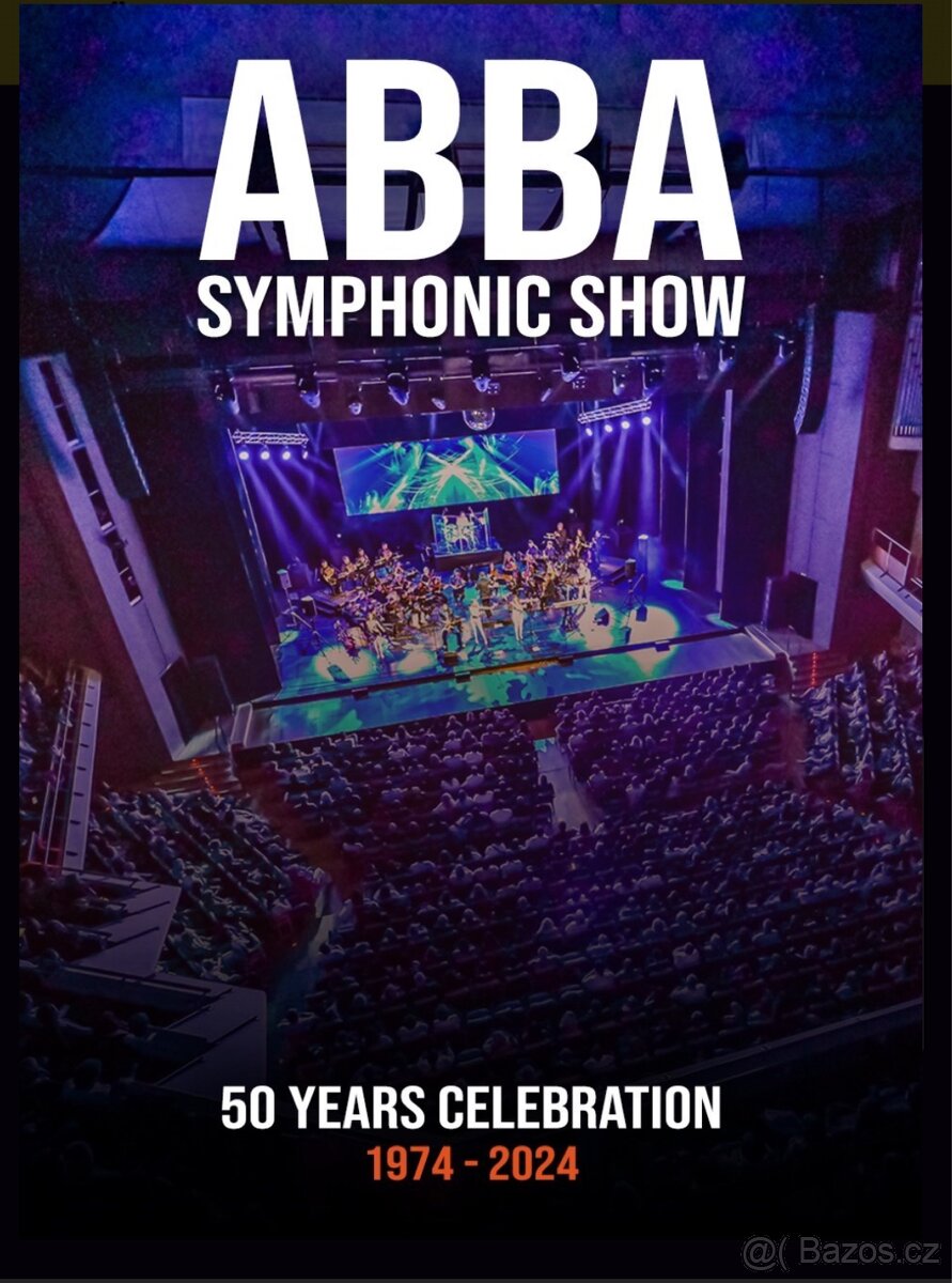 ABBA show, utery 9.7., Brandys, 3 vstupenky