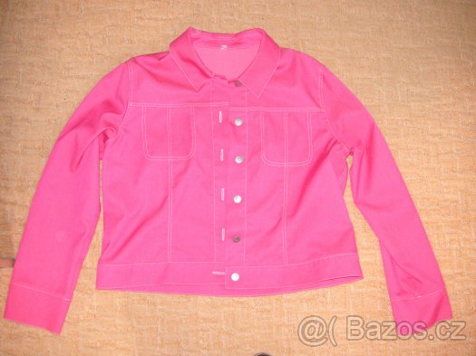 Krásná růžová bundička bunda dámská velikost 42