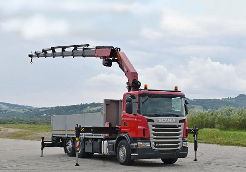 Scania G360 6x2 - valník s hydraulickou rukou Palfinger