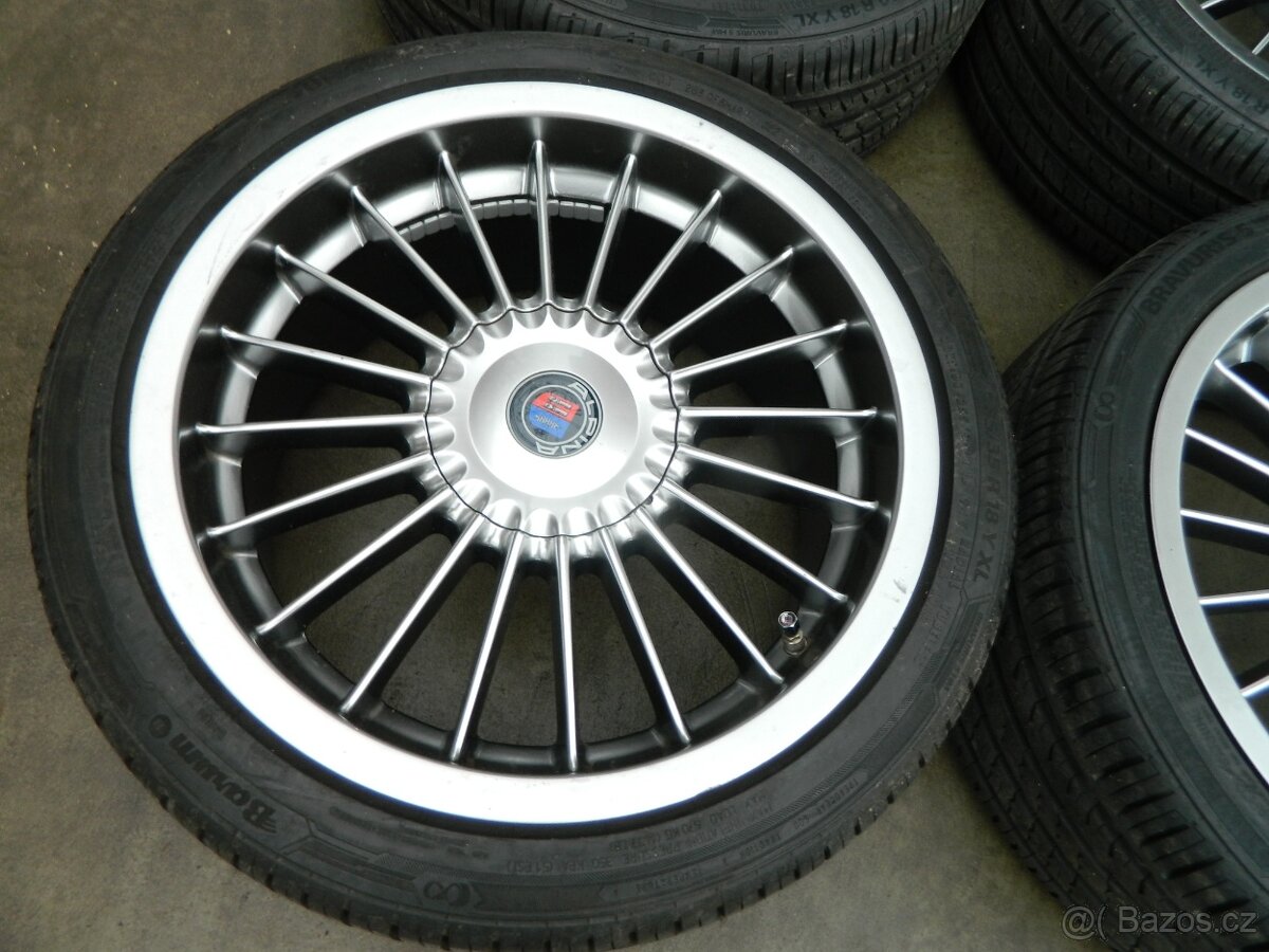 alu kola 5x120+letní pneu r18.zánovní sada BMW