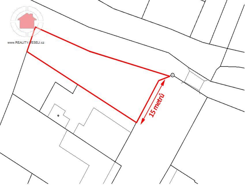 Prodej stavebního pozemku v obci Louka (HO), 389 m2