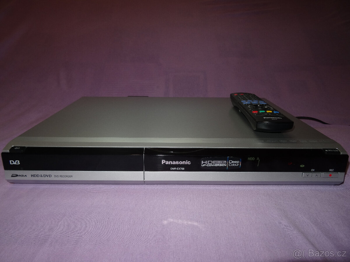 DVD rekordér Panasonic DMR-EX768 - 160 GB HDD, HDMI