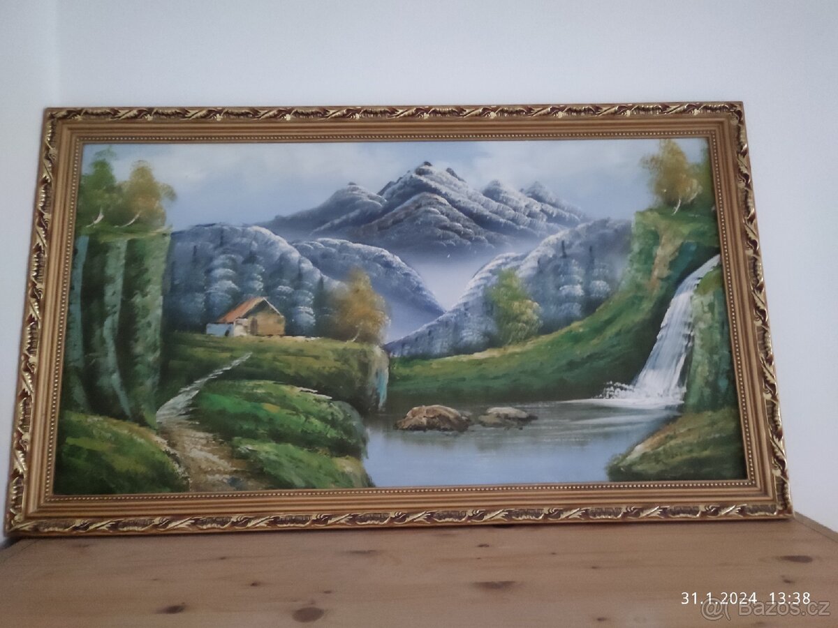 Obraz malba Olejomalba krajina 900x525 mm plátno, rám

