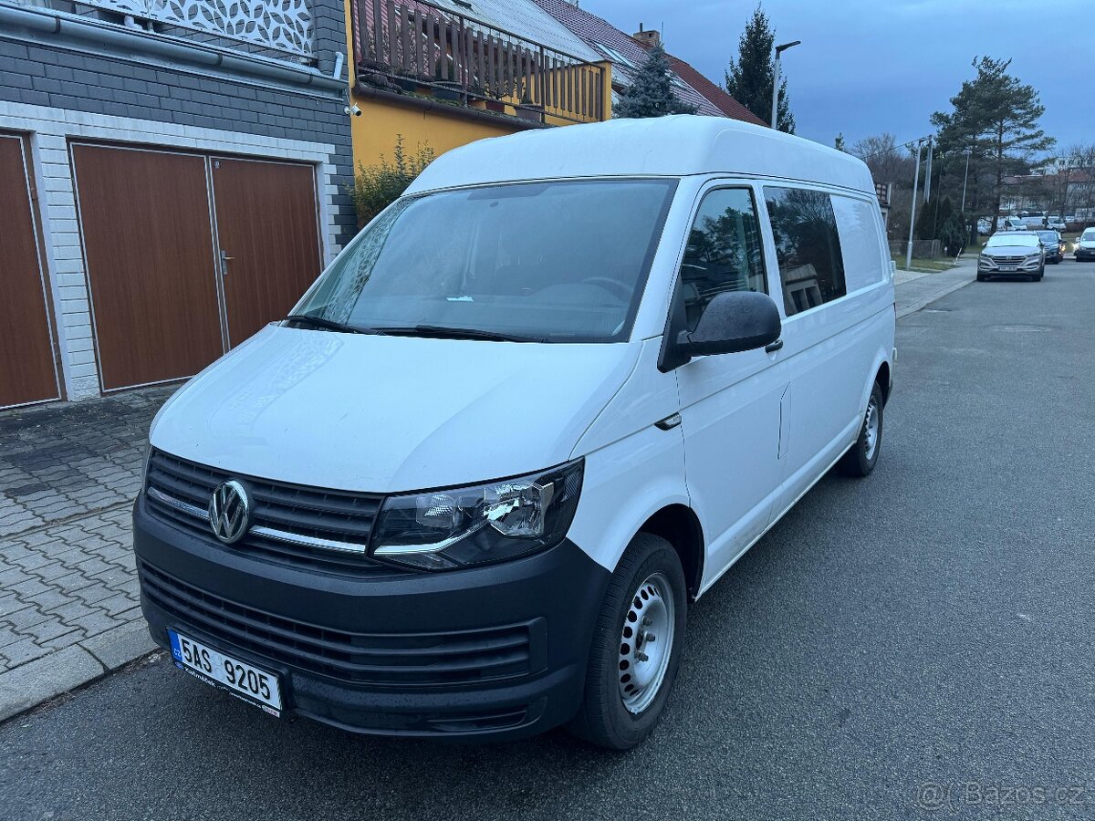 VW Transporter T6 ,LONG ,2.0TDI, 75kw, 4. míst., Tažné, klim