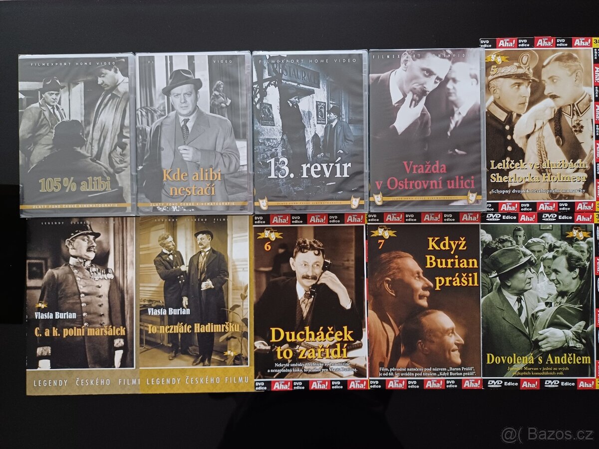 DVD originál české filmy 4 blu ray