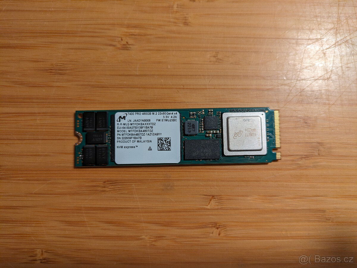 SSD NVMe Micron 7400 PRO, 480 GB