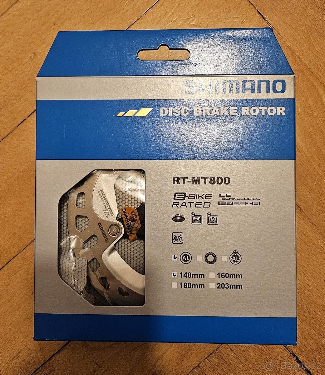 Shimano RT-MT800, průměr kotouče 140 mm