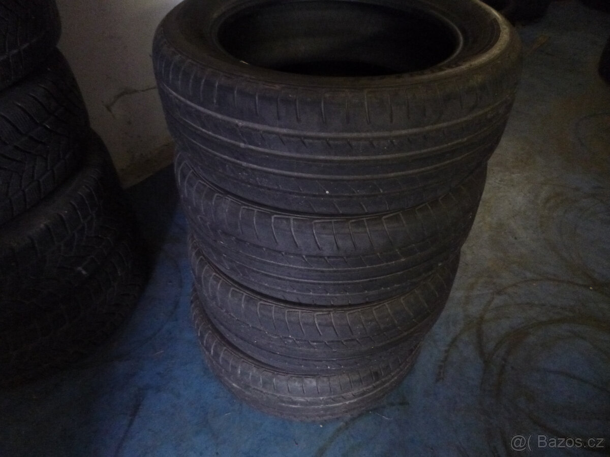 4x letní pneu dunlop 205/55 r16 (6,5 mm)