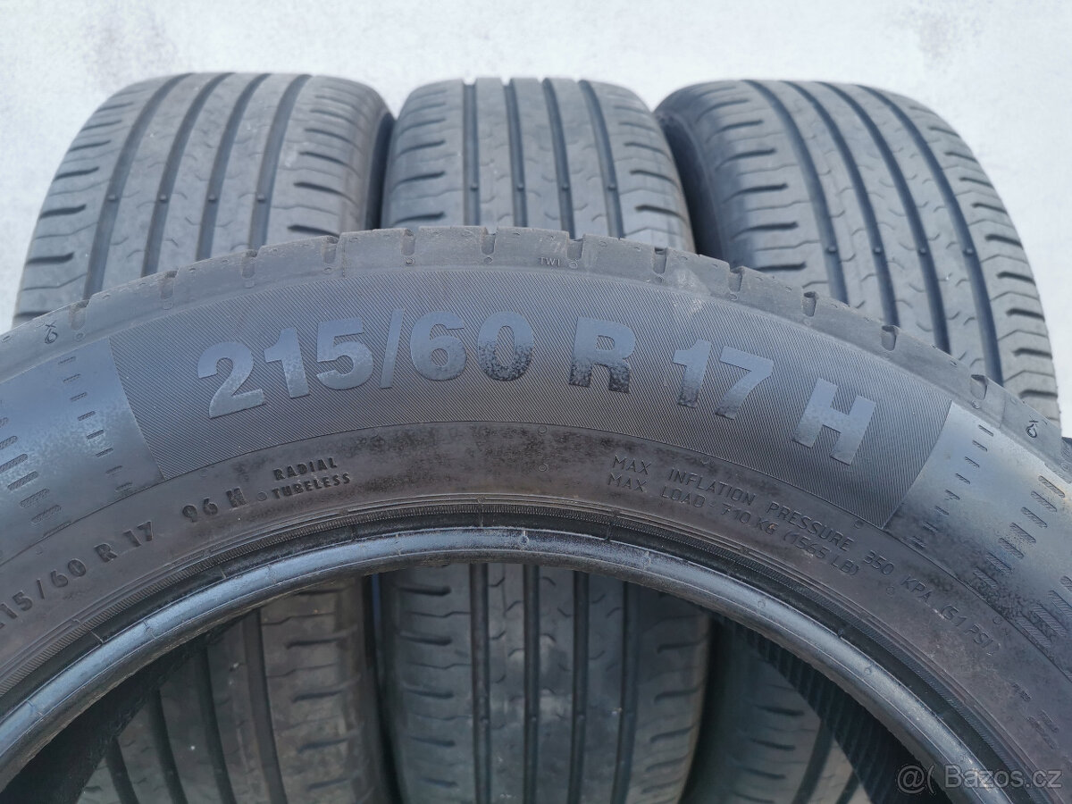 215/60R17 96H Letní pneu Continental EcoContact 5 4x7mm